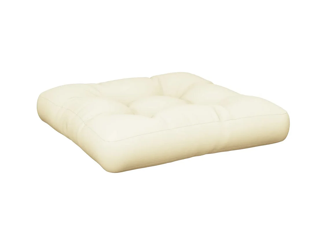 Almofadões de paletes 2 pcs tecido creme