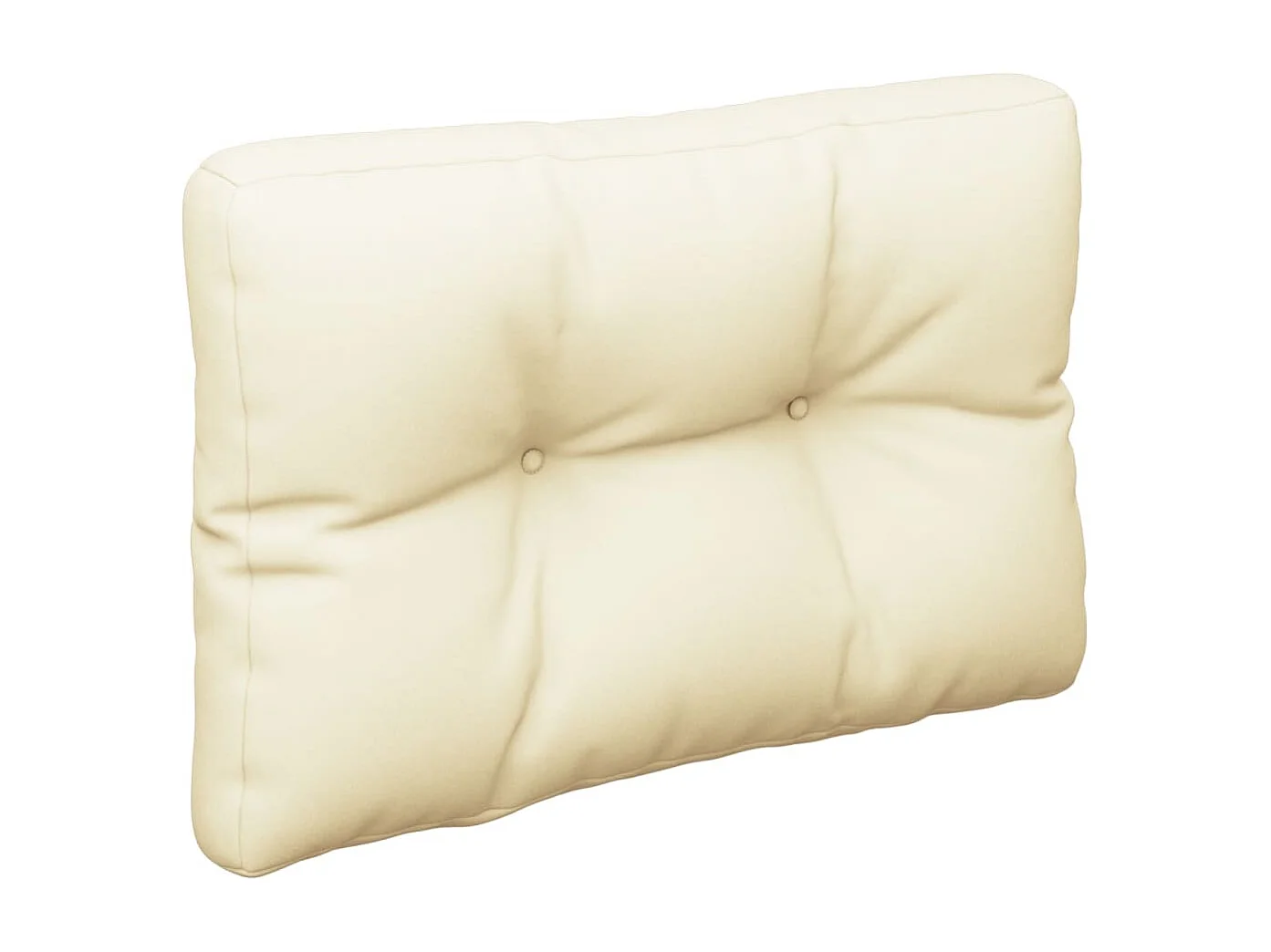 Coussins de palette lot de 2 crème tissu