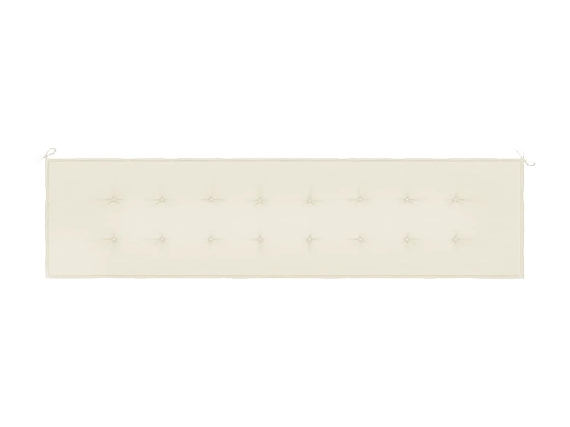 Gartenbank-Auflage Creme 200x50x3 cm Oxford-Gewebe