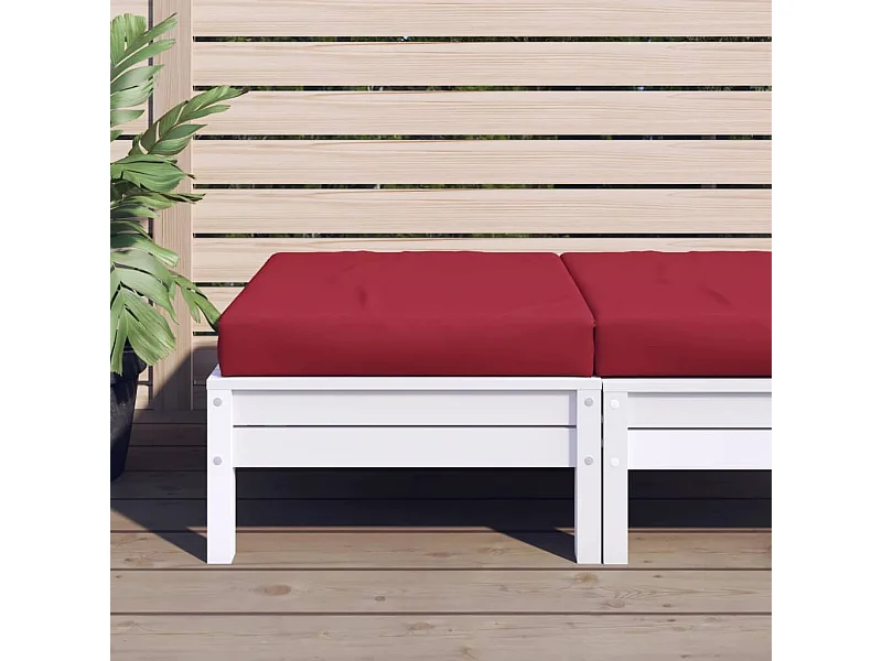 Palletkussen 60x60x8 cm oxford stof wijnrood