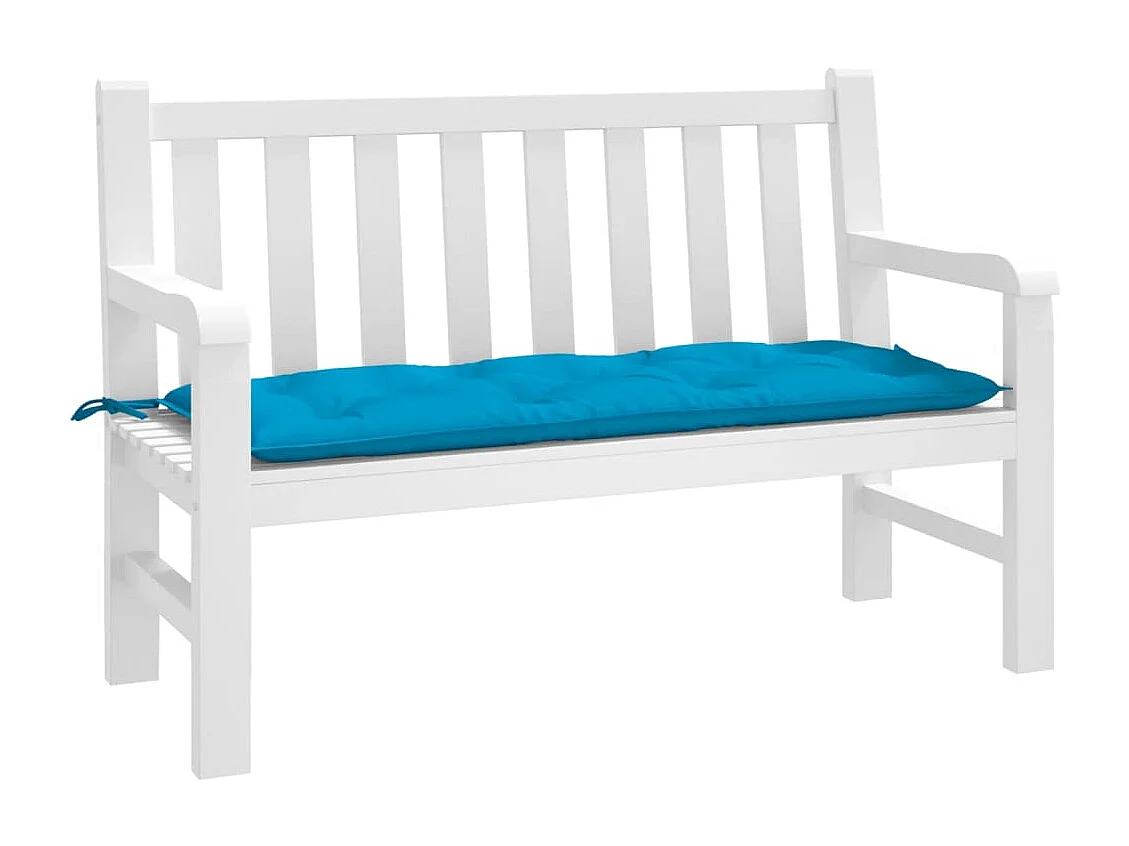 Tuinbankkussen 120x50x7 cm oxford stof lichtblauw