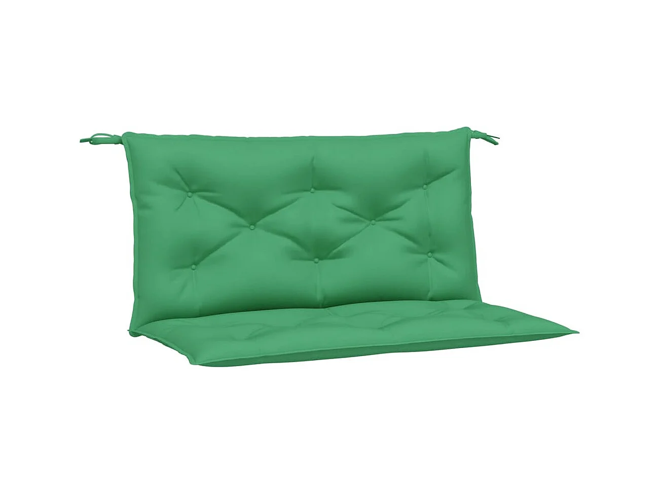 Almofadões banco jardim 2 pcs 100x50x7cm tecido oxford verde