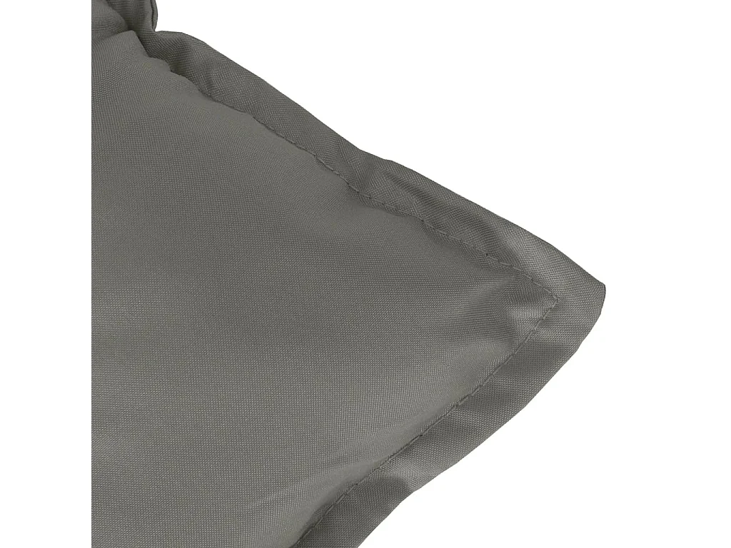 Coussin de banc de jardin gris foncé mélangé 120x50x7 cm tissu