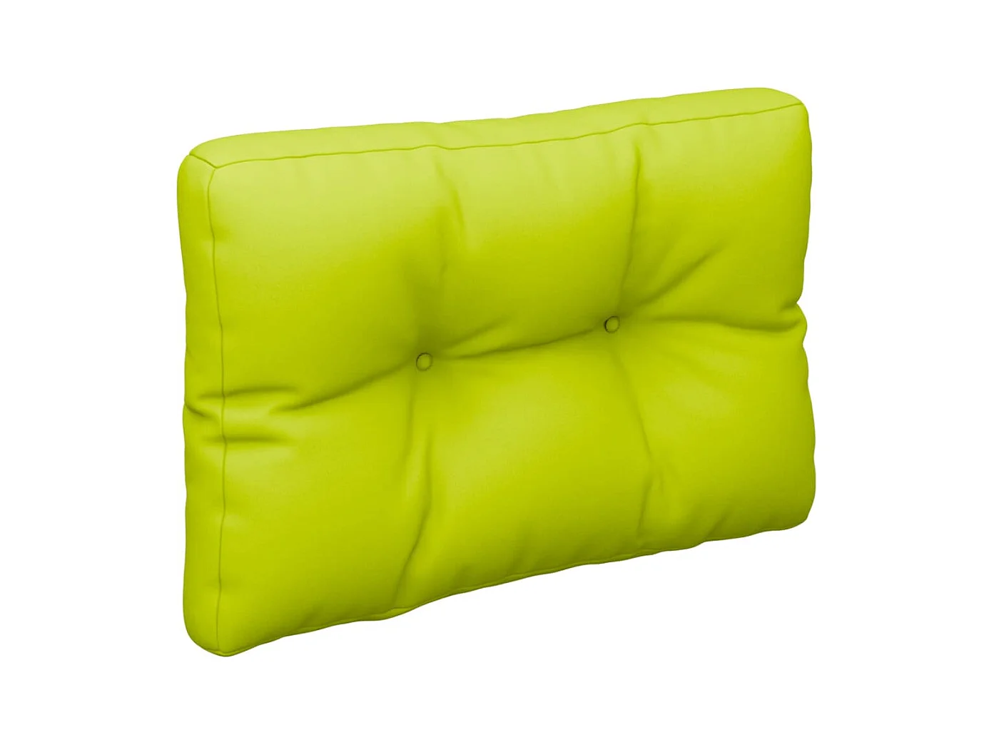 Cuscino per Pallet Verde Brillante 60x40x12 cm in Tessuto