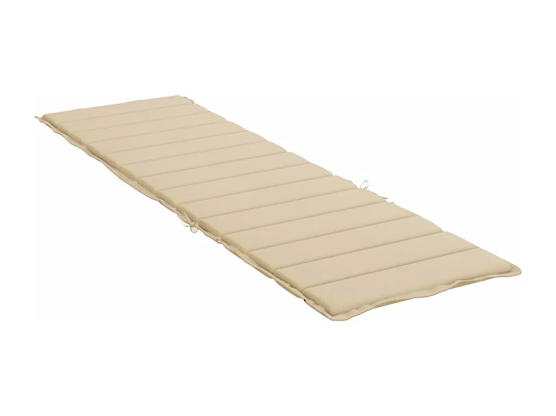 Sonnenliegen-Auflage Beige 200x60x3 cm Oxford-Gewebe