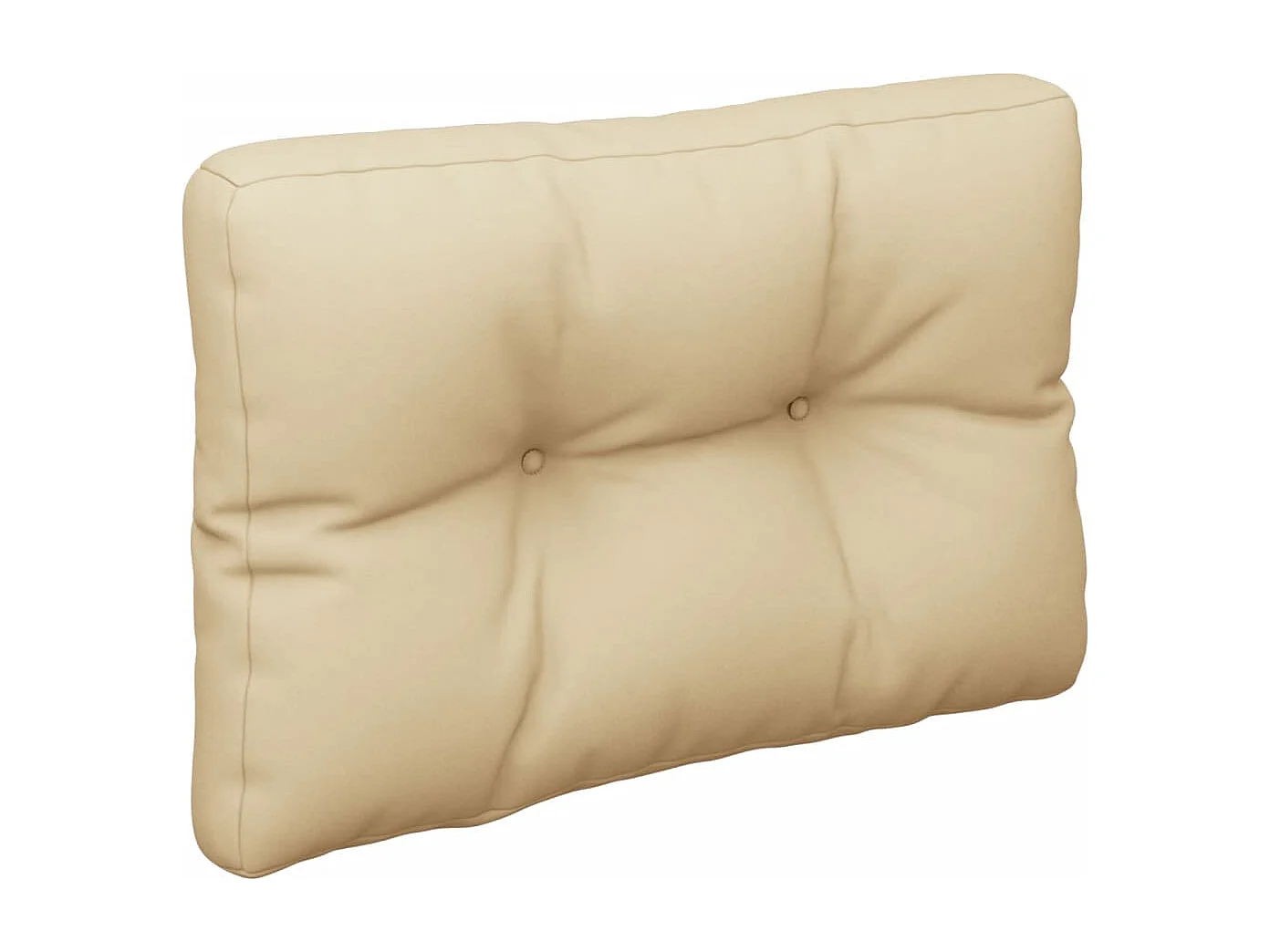 Coussins de palette lot de 2 beige tissu