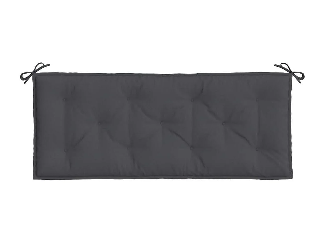Cuscino Panca Giardino Antracite Mélange 120x50x7 cm Tessuto