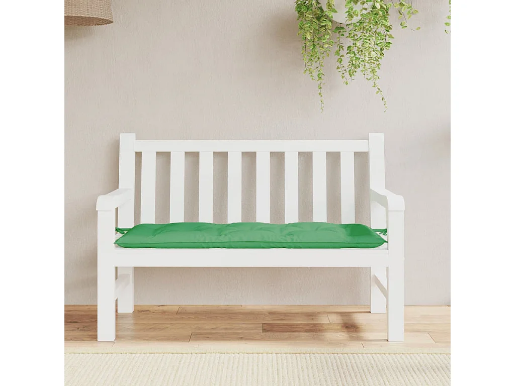 Cuscino per Panca Verde 120x50x7 cm in Tessuto Oxford