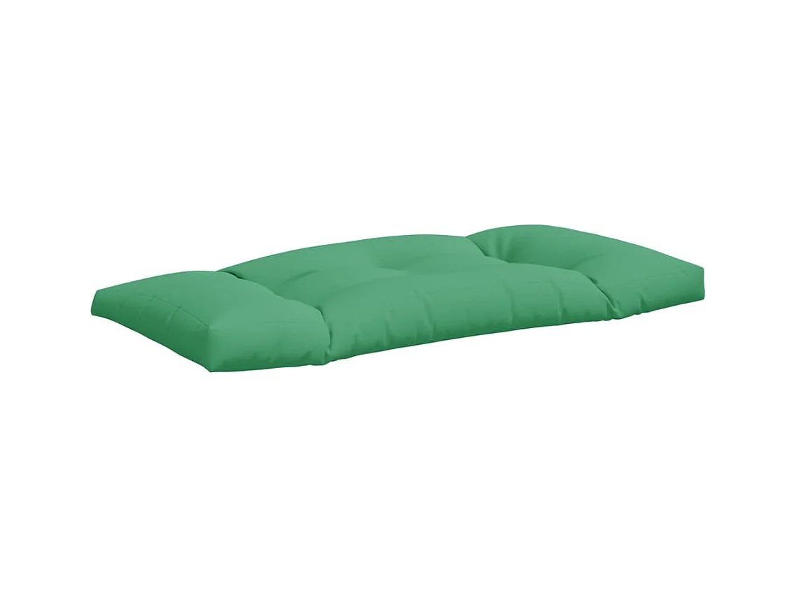 Coussins de palette lot de 2 vert tissu