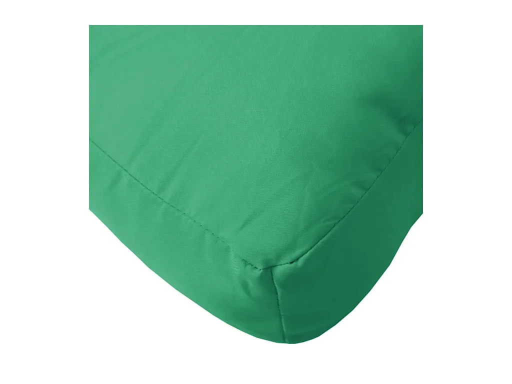 Coussins de palette lot de 2 vert tissu