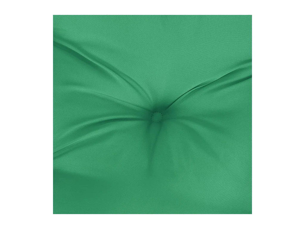 Coussins de palette lot de 2 vert tissu