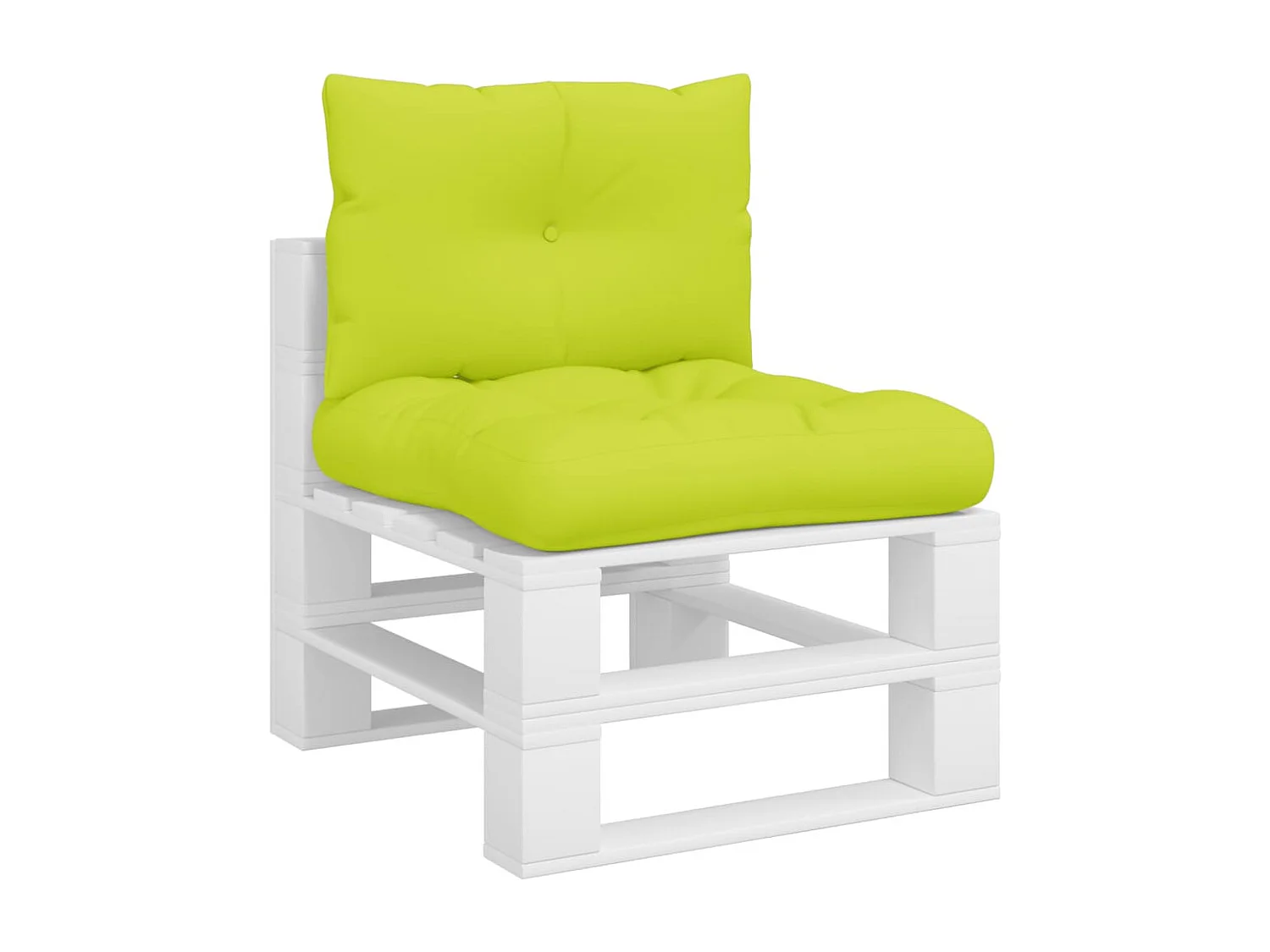 Almofadões para móveis de paletes 2 pcs tecido verde brilhante