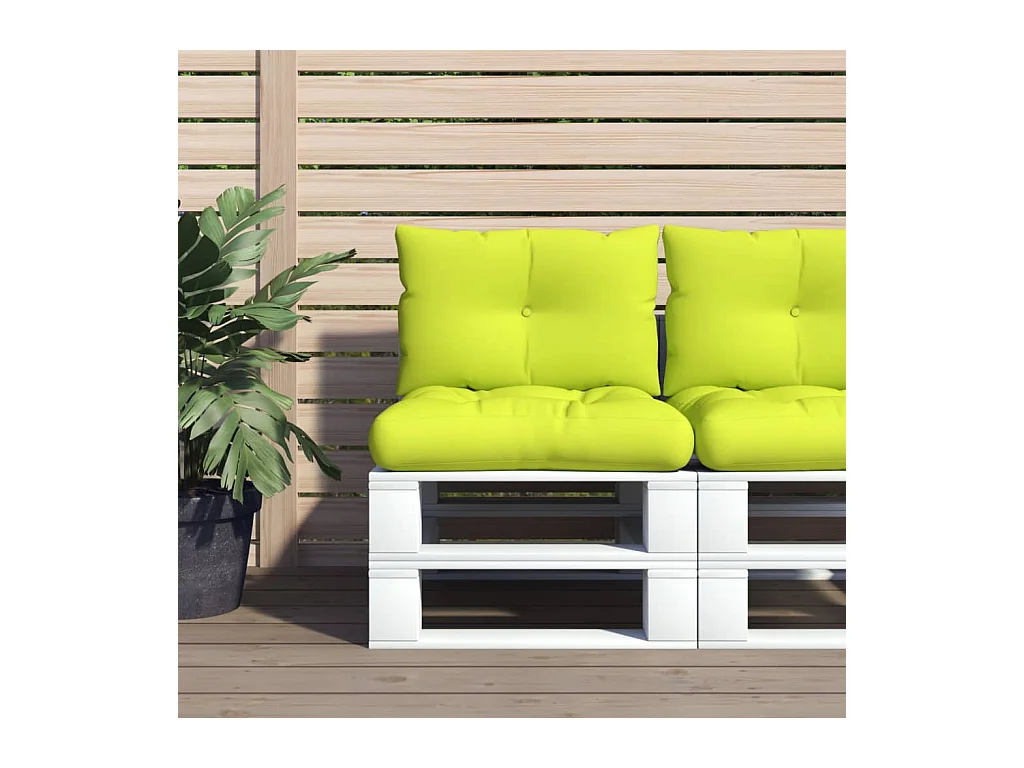 Palletkussens 2 st stof felgroen