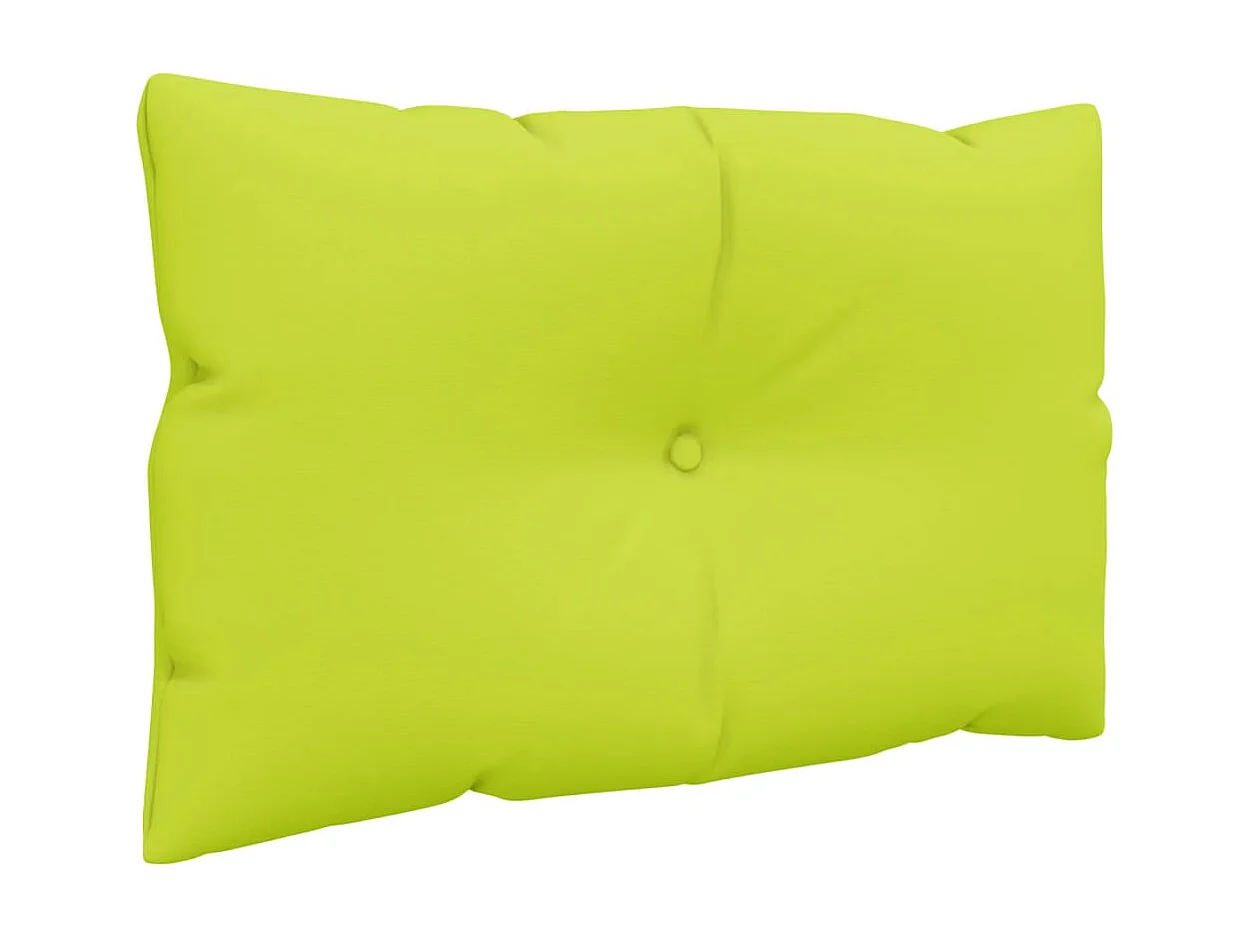 Coussins de palette lot de 2 vert vif tissu