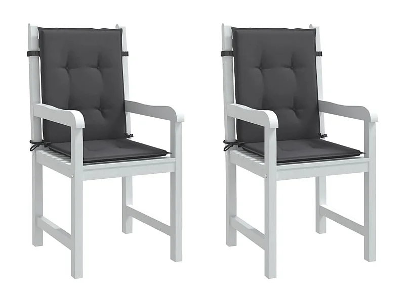 Almofadões lombares p/ cadeiras 2pcs 100x50x4cm mesclado tecido