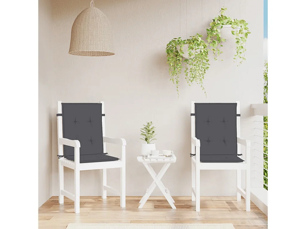 Almofadões lombares p/ cadeiras 2pcs 100x50x4cm mesclado tecido