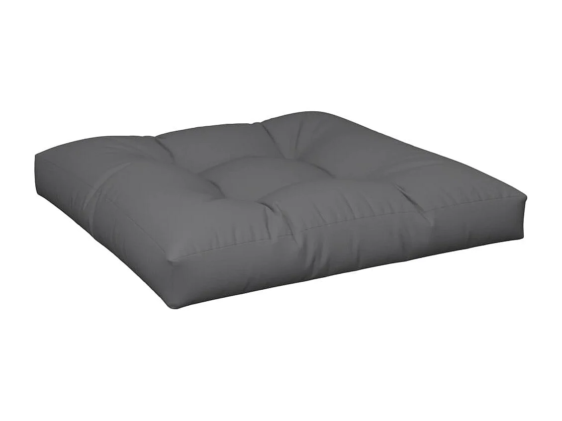 Coussins de palette lot de 2 anthracite tissu