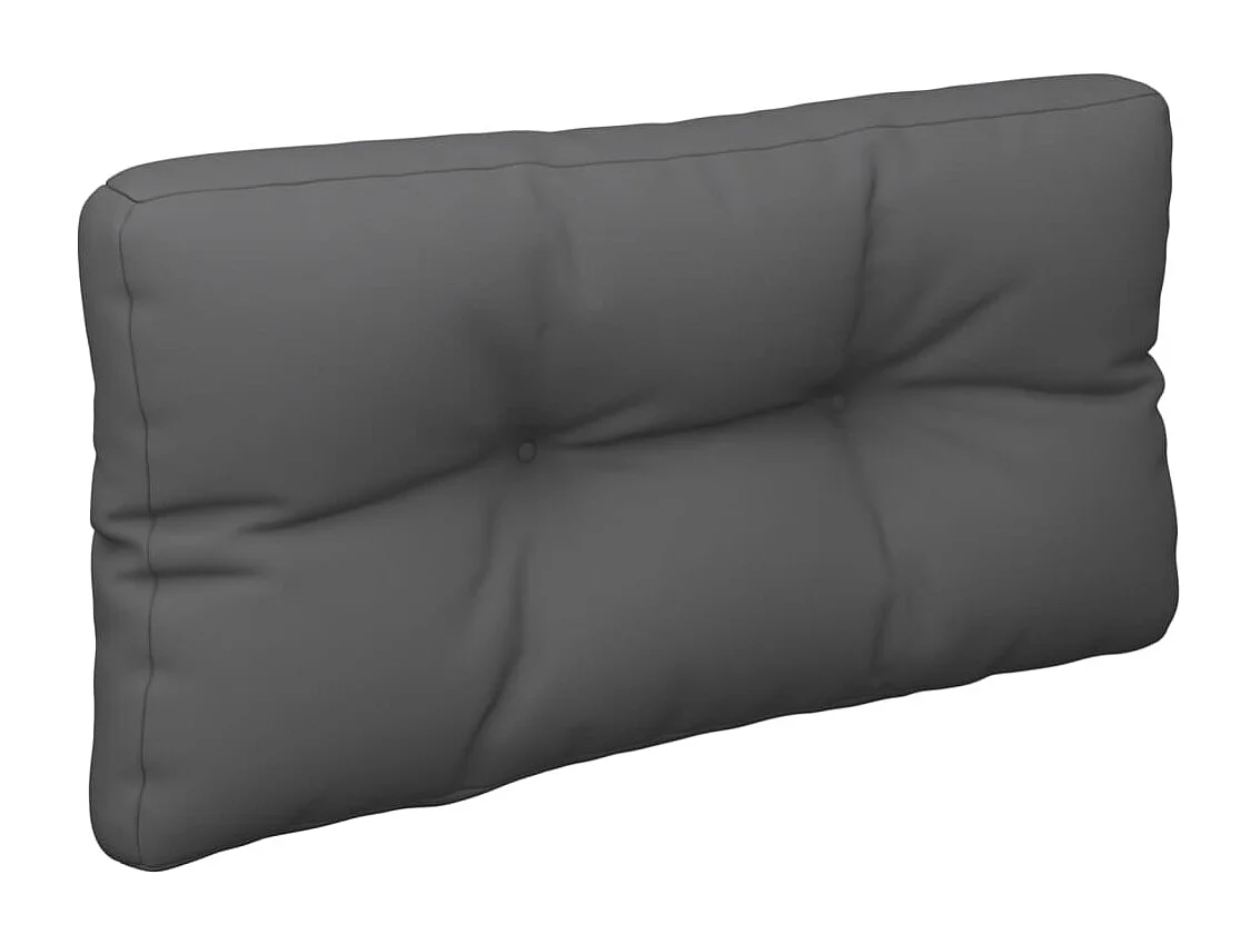 Coussins de palette lot de 2 anthracite tissu