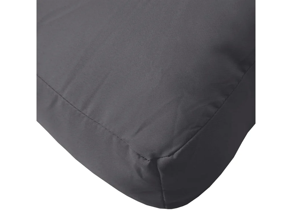 Coussins de palette lot de 2 anthracite tissu