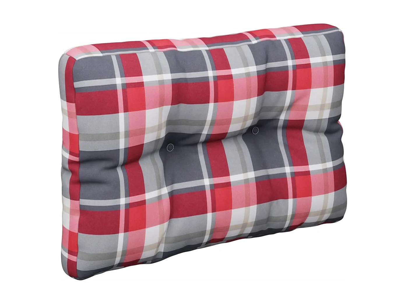 Palettenkissen Rot Karomuster 50x40x12 cm Stoff