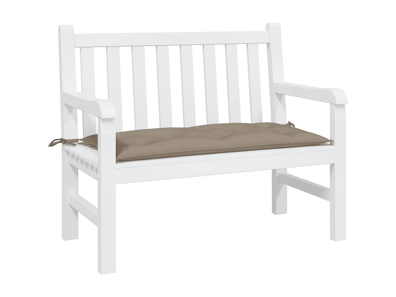 Cuscino per Panca Tortora 110x50x7 cm in Tessuto Oxford