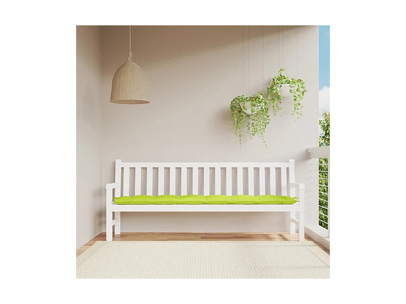 Gartenbank-Auflage Hellgrün 200x50x7 cm Oxford-Gewebe