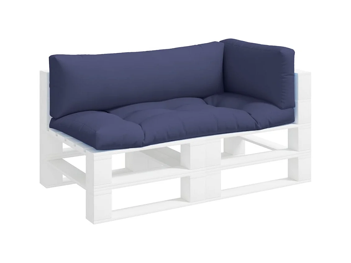 Coussins de palette lot de 3 bleu marine tissu oxford