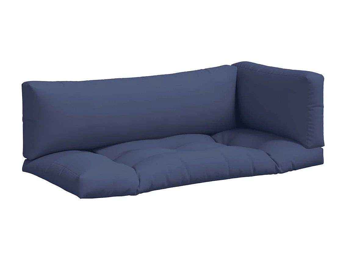 Palettenkissen 3 Stk. Marineblau Oxford-Gewebe