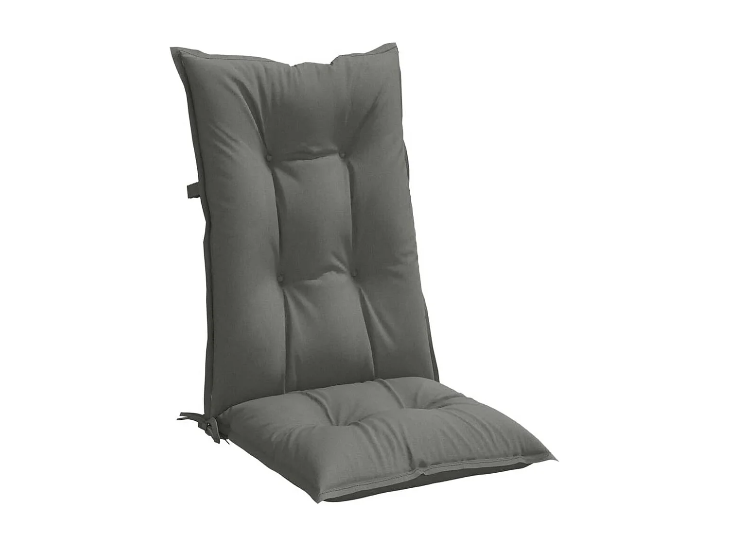 Coussins de chaise à dossier haut lot de 4 gris foncé mélangé