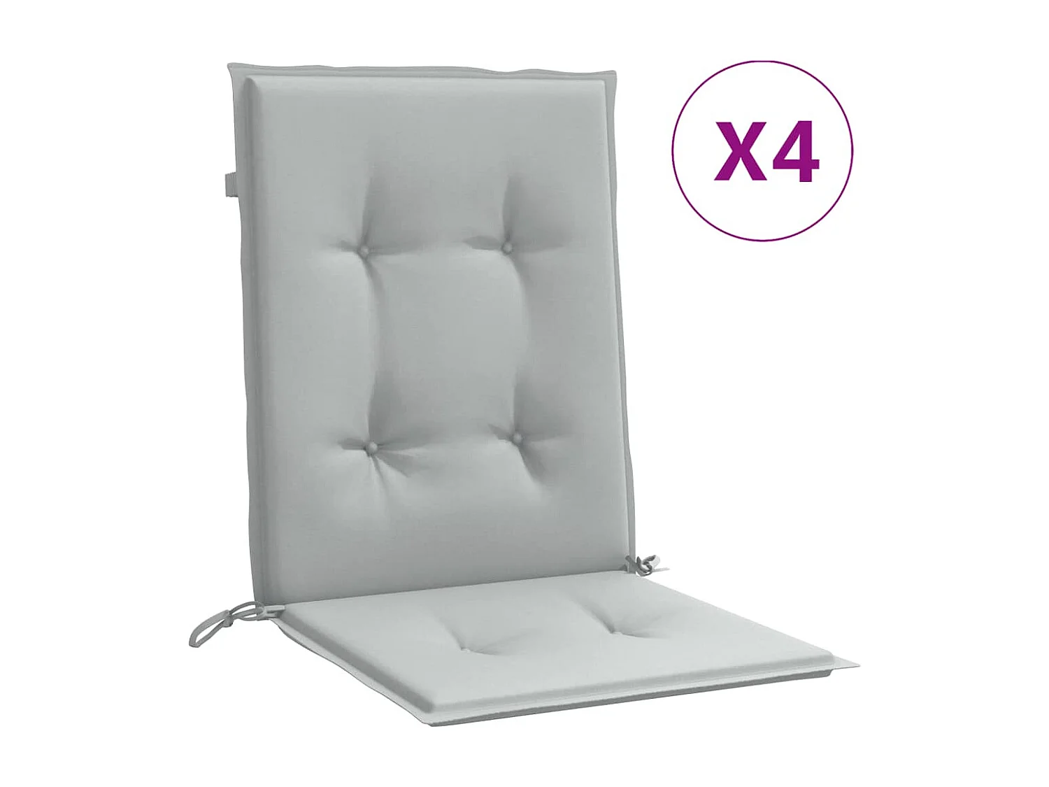 Almofadões lombares cadeiras 4pcs 100x50x4 cm mesclado tecido