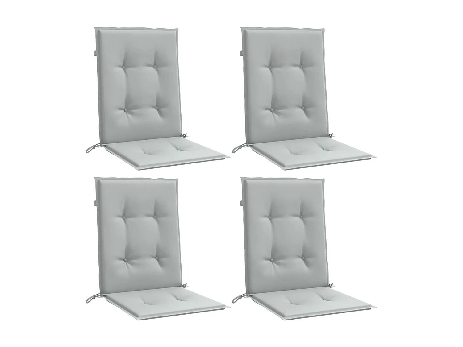 Almofadões lombares cadeiras 4pcs 100x50x4 cm mesclado tecido