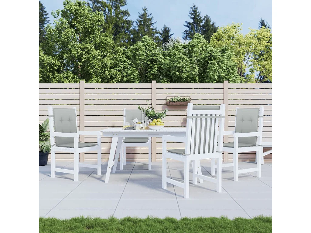 Almofadões lombares cadeiras 4pcs 100x50x4 cm mesclado tecido