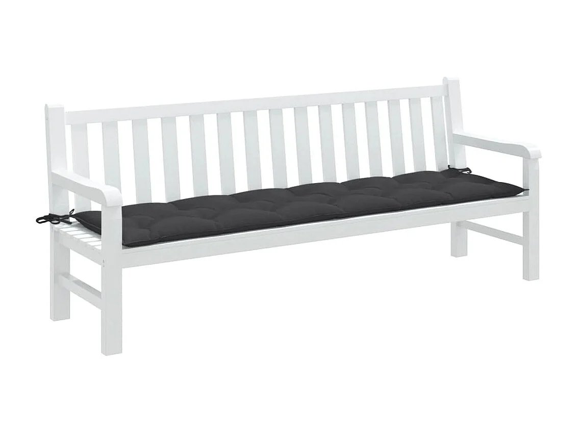 Cuscino Panca Giardino Antracite Mélange 100x50x7cm Tessuto