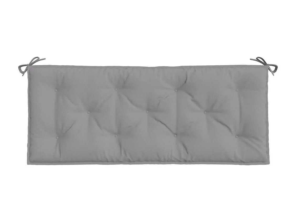 Cuscino per Panca Grigio 120x50x7 cm in Tessuto Oxford