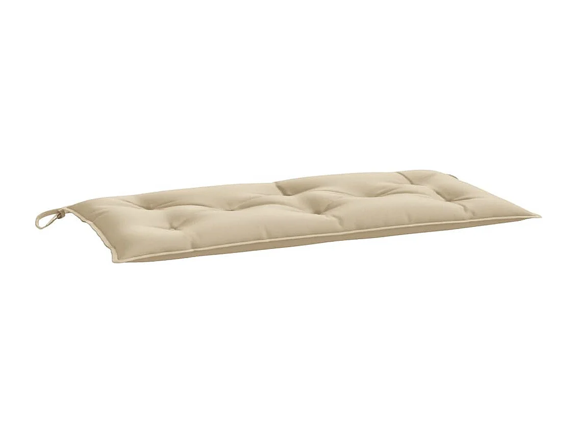 Cuscini Panca da Giardino 2pz Beige 100x50x7cm Tessuto Oxford