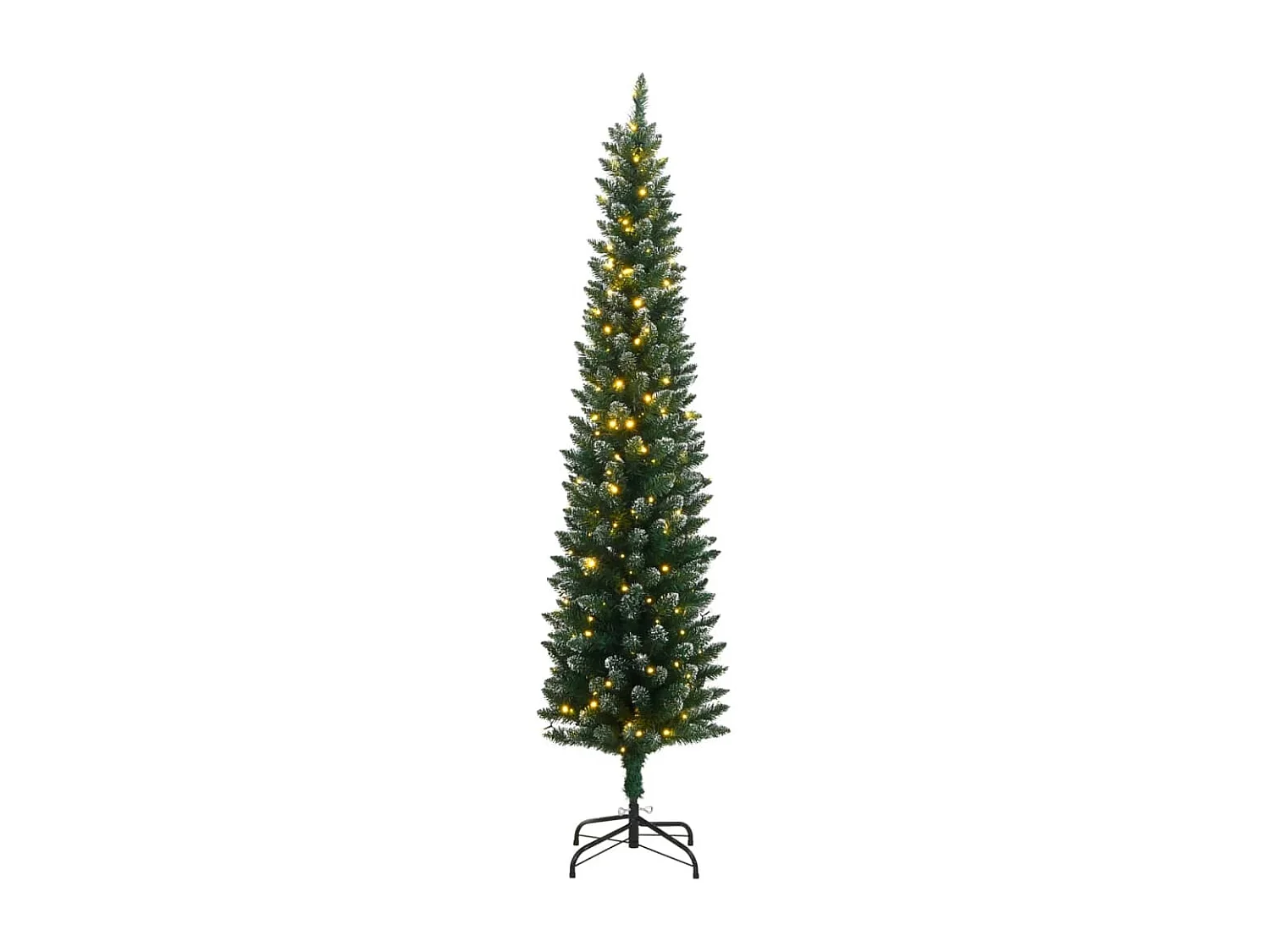 Albero di Natale artificiale slim 300 LED 240 cm