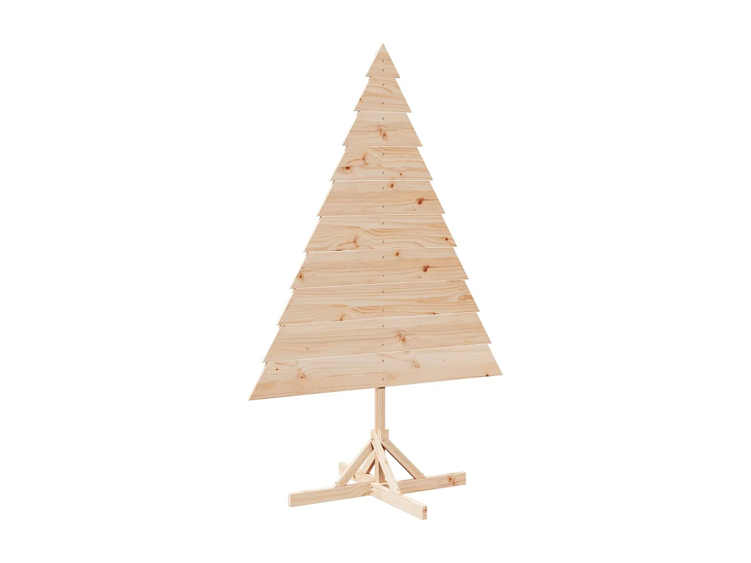 Árbol de Navidad de madera para decoración 180 cm madera maciza