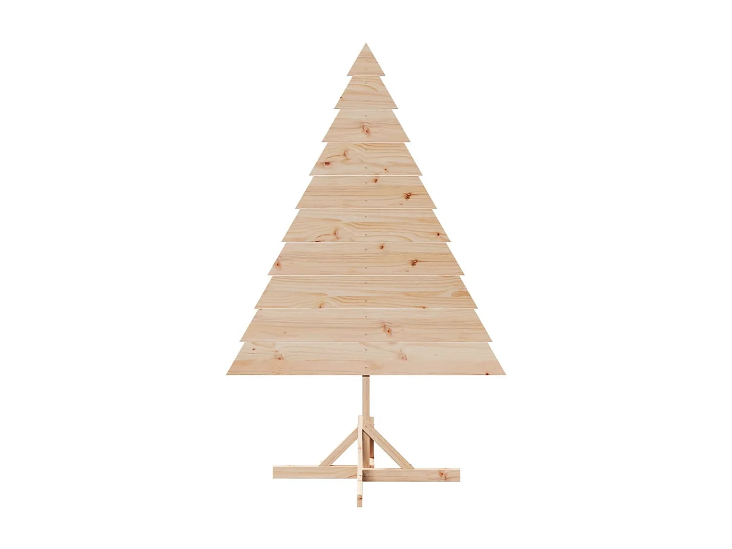 Holz-Weihnachtsbaum zur Dekoration 180 cm Massivholz