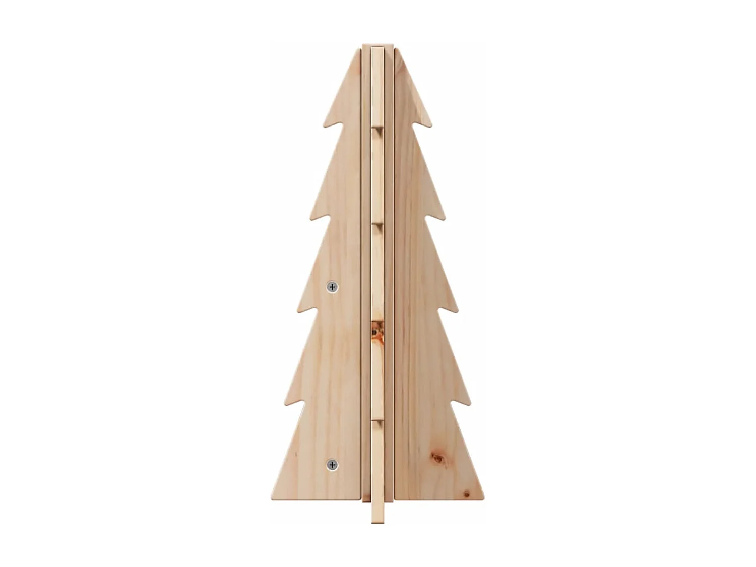 Albero di Natale in legno per decorazione 49 cm in legno di pino massiccio