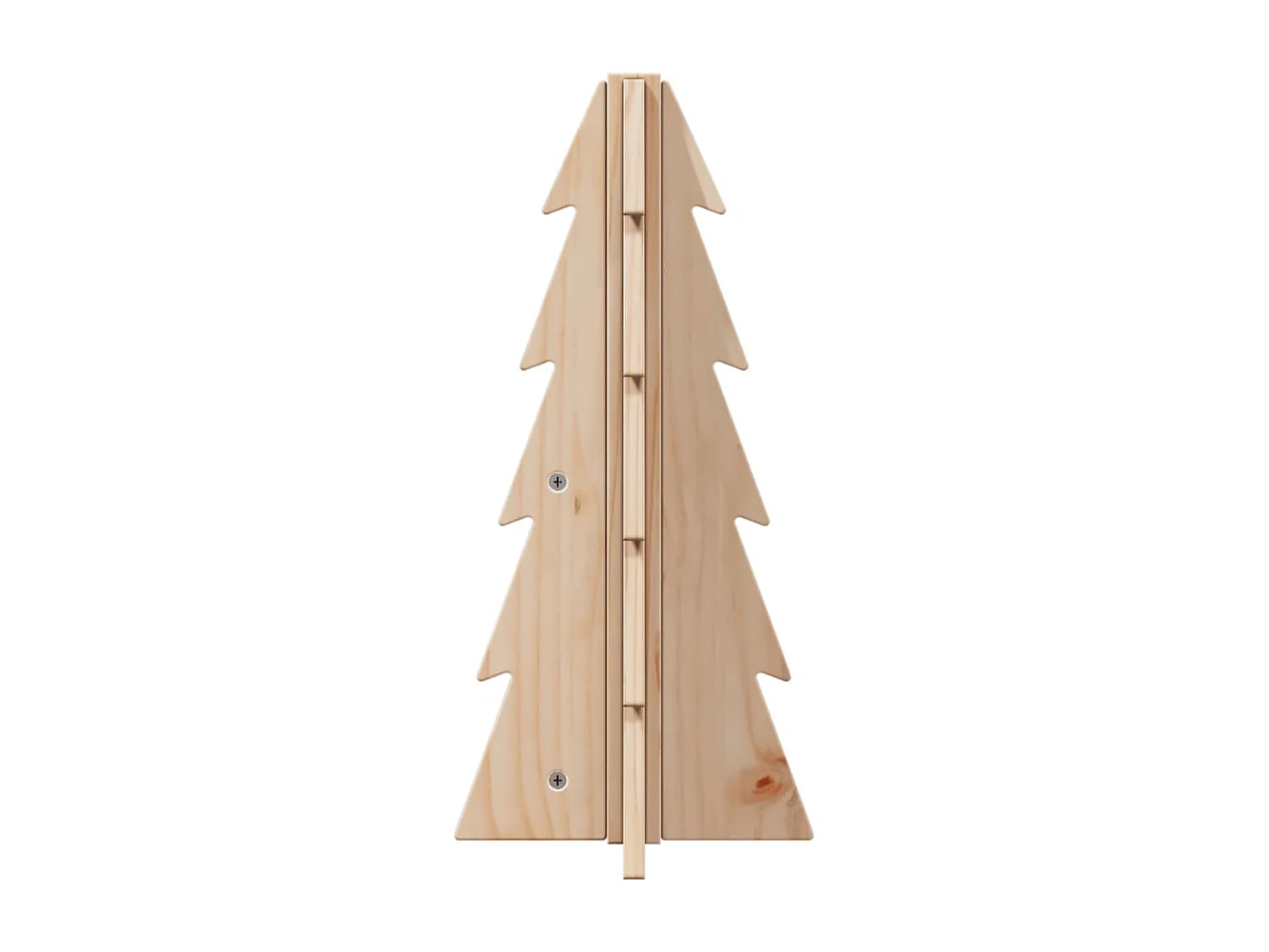 Albero di Natale in legno per decorazione 49 cm in legno di pino massiccio