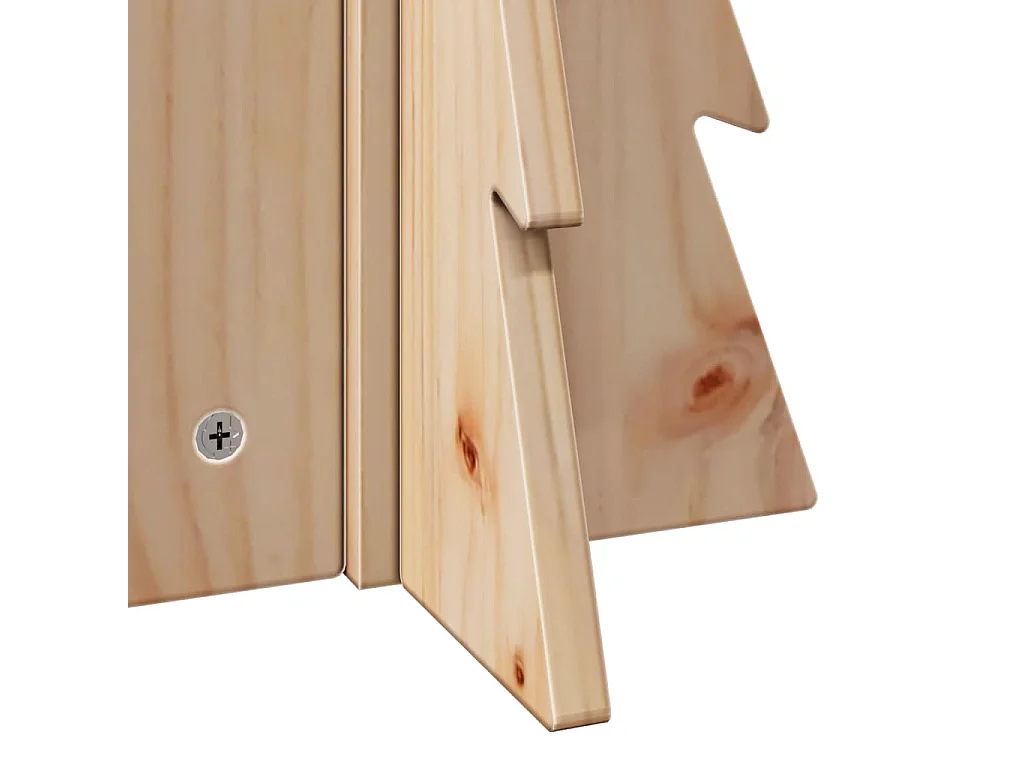 Albero di Natale in legno per decorazione 49 cm in legno di pino massiccio