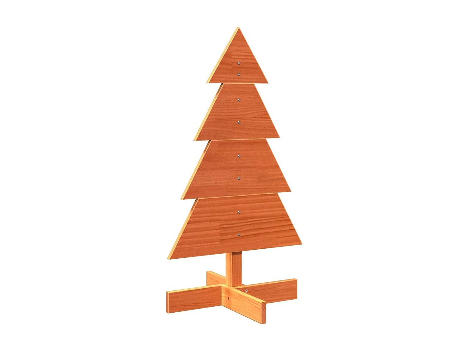 Albero di Natale in legno per decorazione 80 cm in legno di pino massiccio