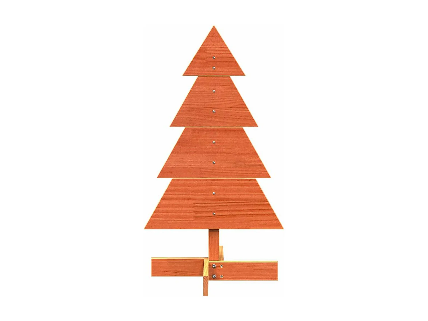 Albero di Natale in legno per decorazione 80 cm in legno di pino massiccio