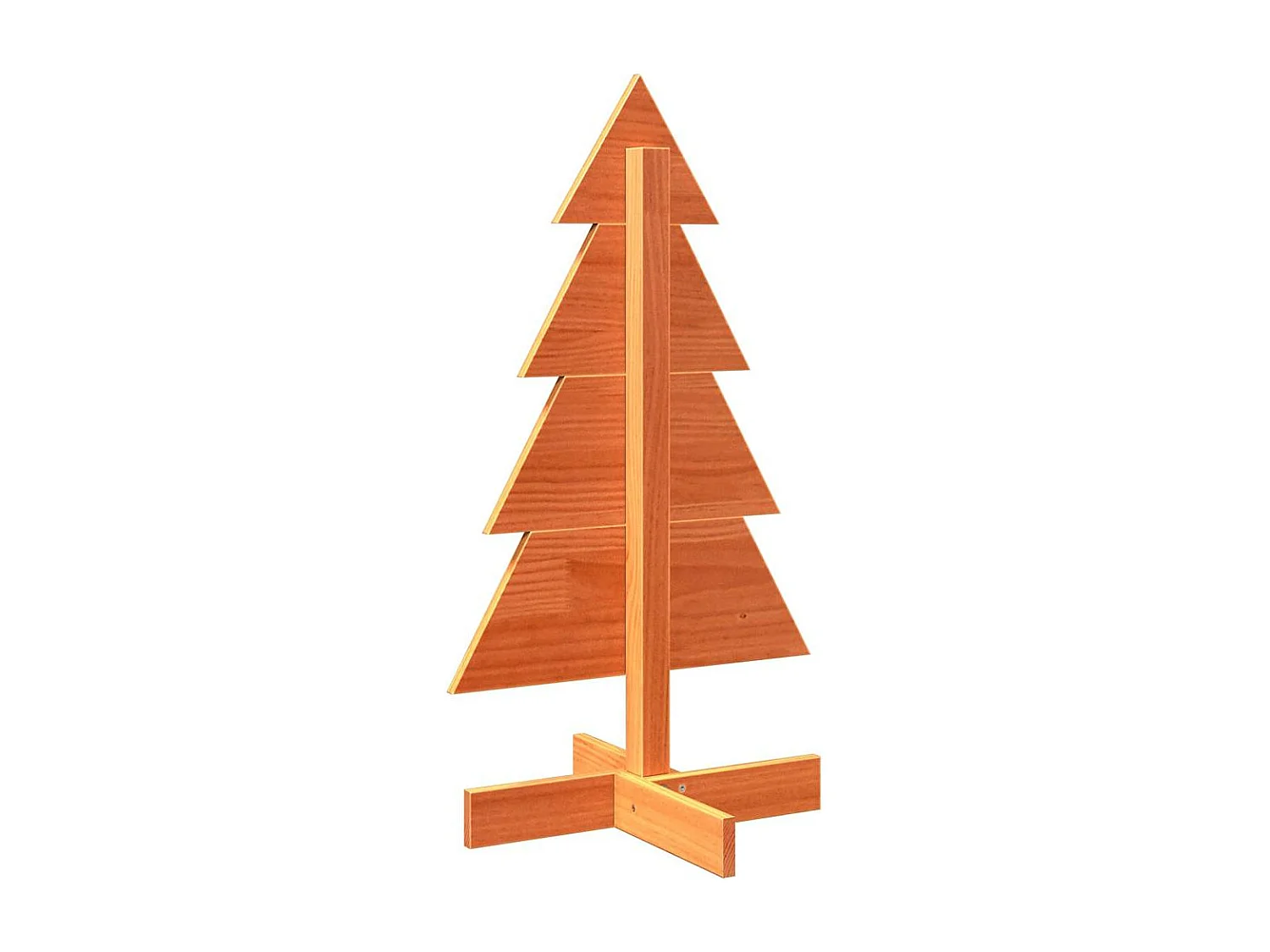 Albero di Natale in legno per decorazione 80 cm in legno di pino massiccio