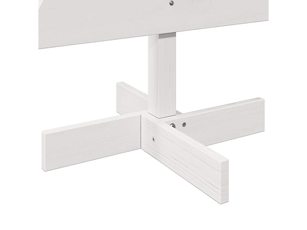 Albero di Natale in legno per decorazione bianco pino massiccio da 100 cm