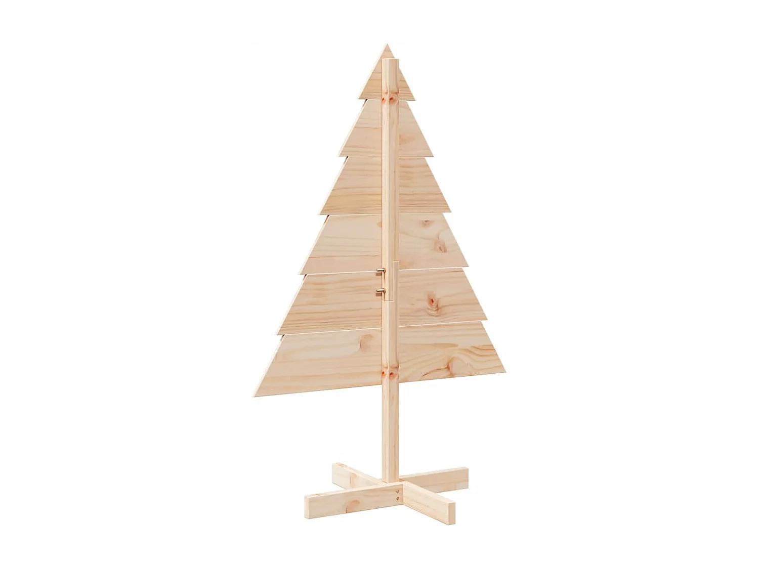 Árbol de Navidad de madera para decoración 110 cm madera maciza