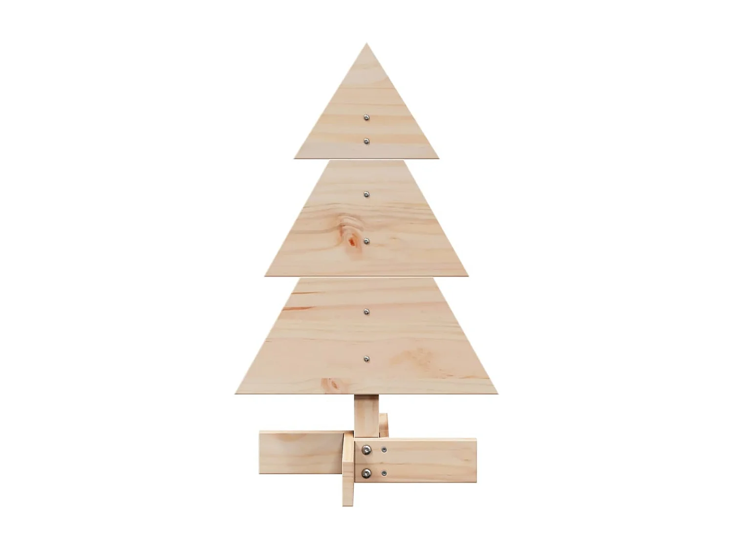 Albero di Natale in legno per decorazione 60 cm in legno di pino massiccio