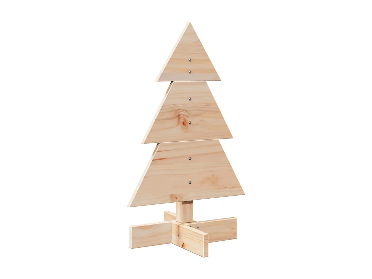 Arbre de Noël en bois pour décoration 60 cm bois massif de pin