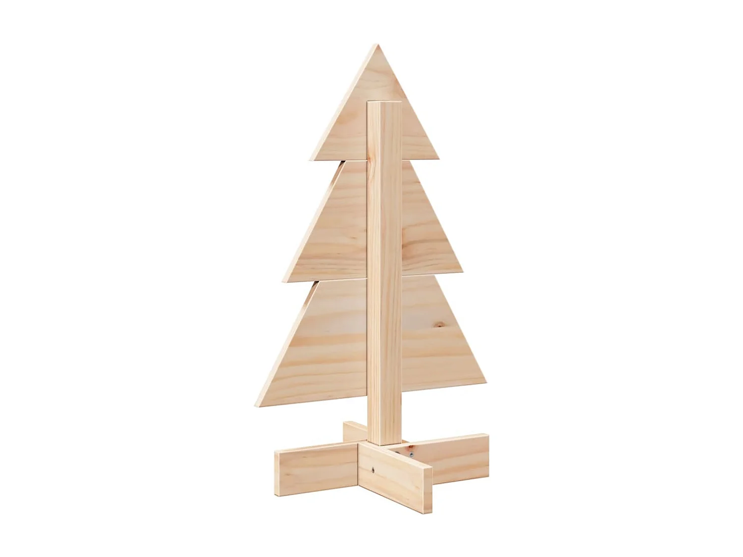 Arbre de Noël en bois pour décoration 60 cm bois massif de pin