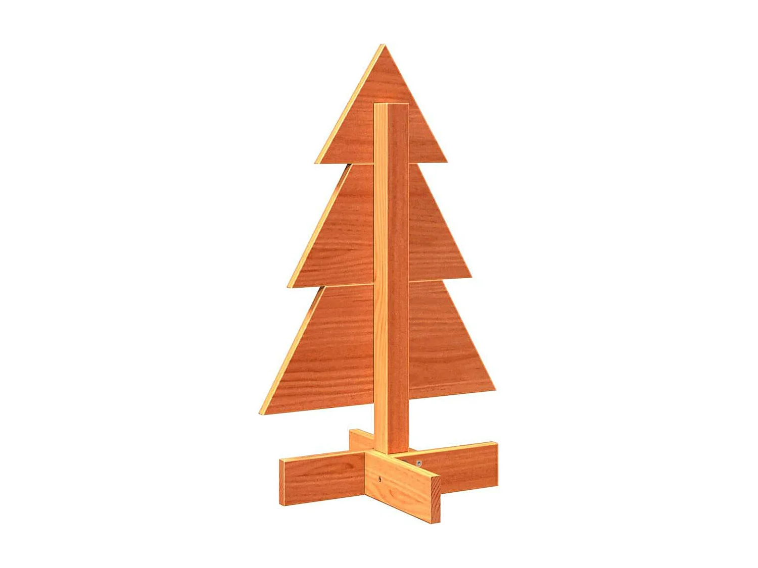 Houten kerstboom ter decoratie 60 cm massief grenenhout